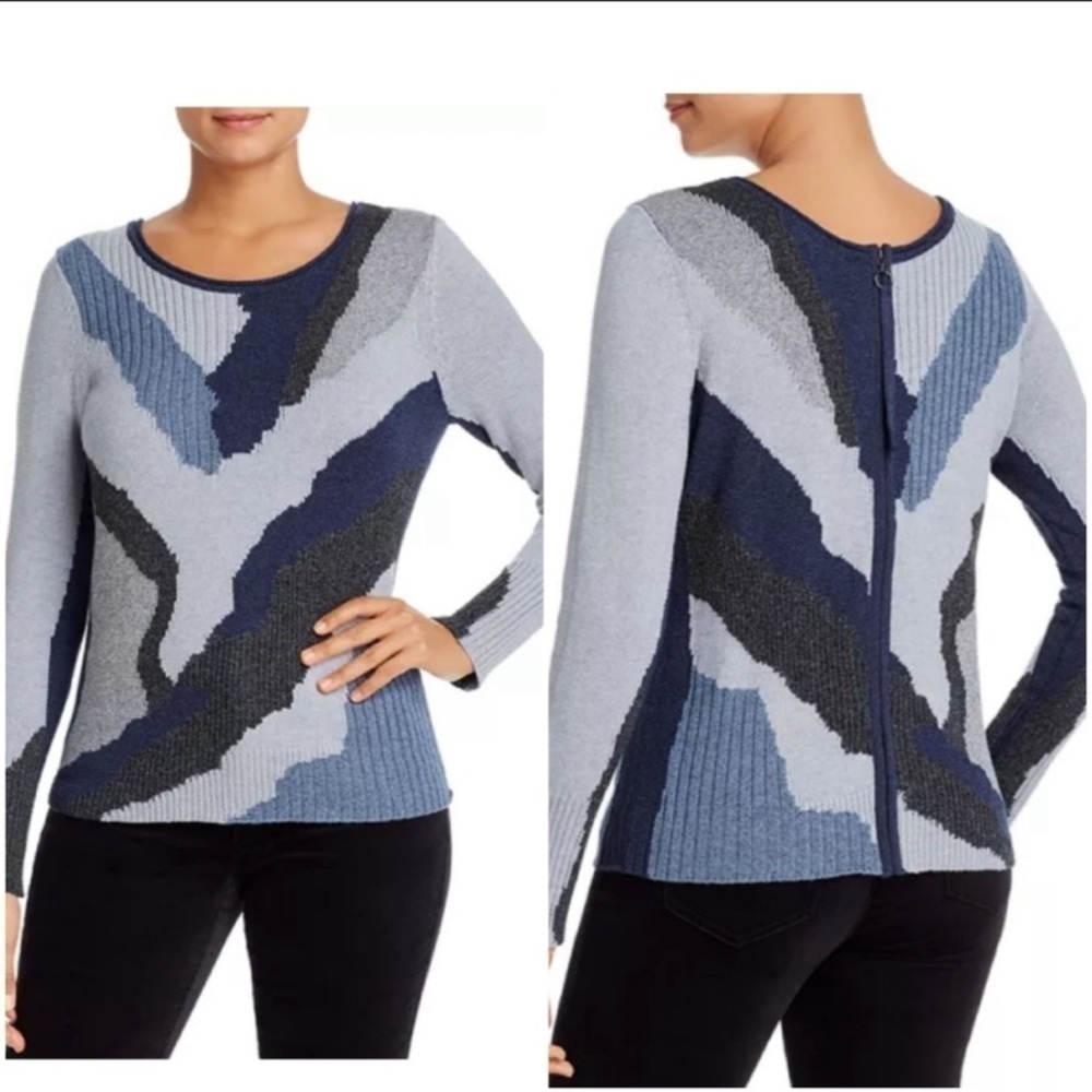 NIC + ZOE Party City Zip Up Sweater size s…